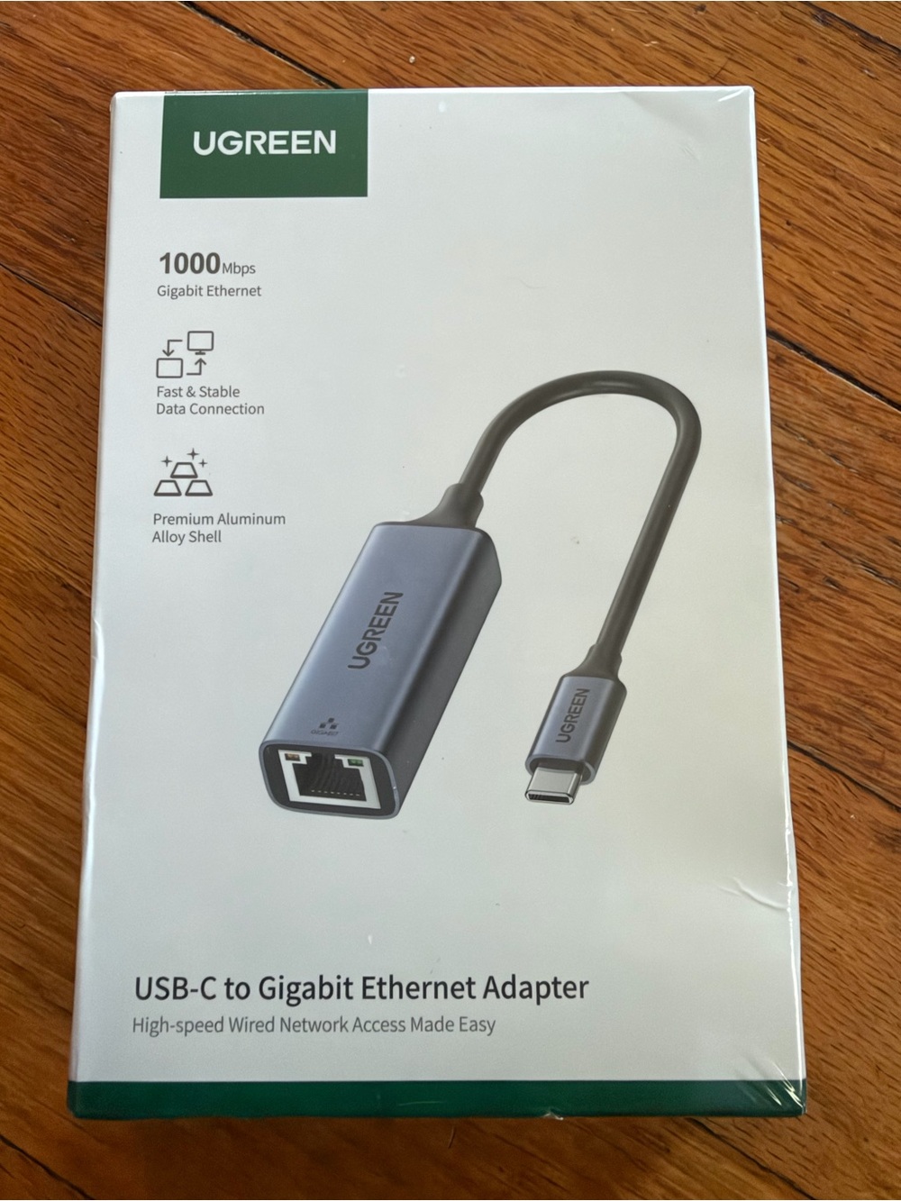 USB-C to Gigabit Ethernet Adapter - Gray